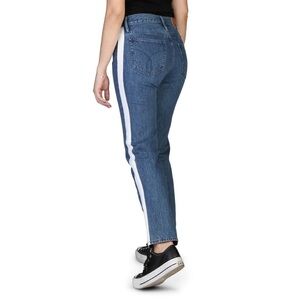 Calvin Klein Women's Straight High Rise‎ Jeans 29X32 Button Fly Premium Italian